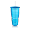 24oz. Double Wall Travel Tumbler with Lid & Straw - Arrow Home Products