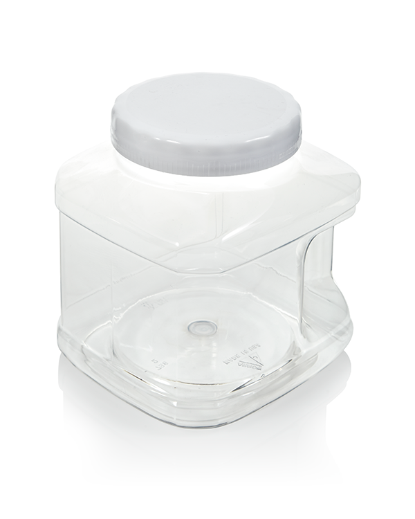 Freezer Storage Container, 1 Qt, White, Plastic, (3/Pack), Stor-Keeper  386527