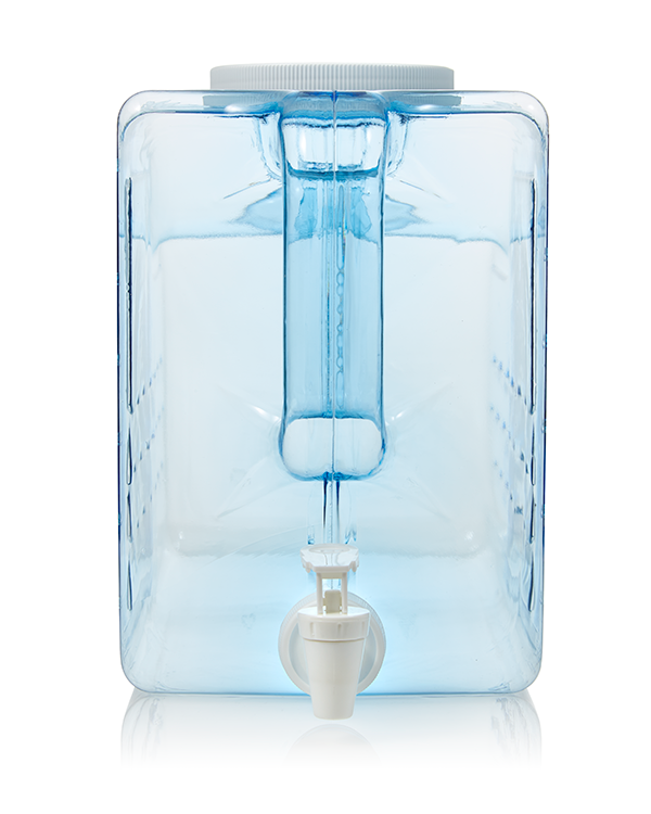 Plastic Drink Dispenser, Holds 1.16 Gallons of Liquid