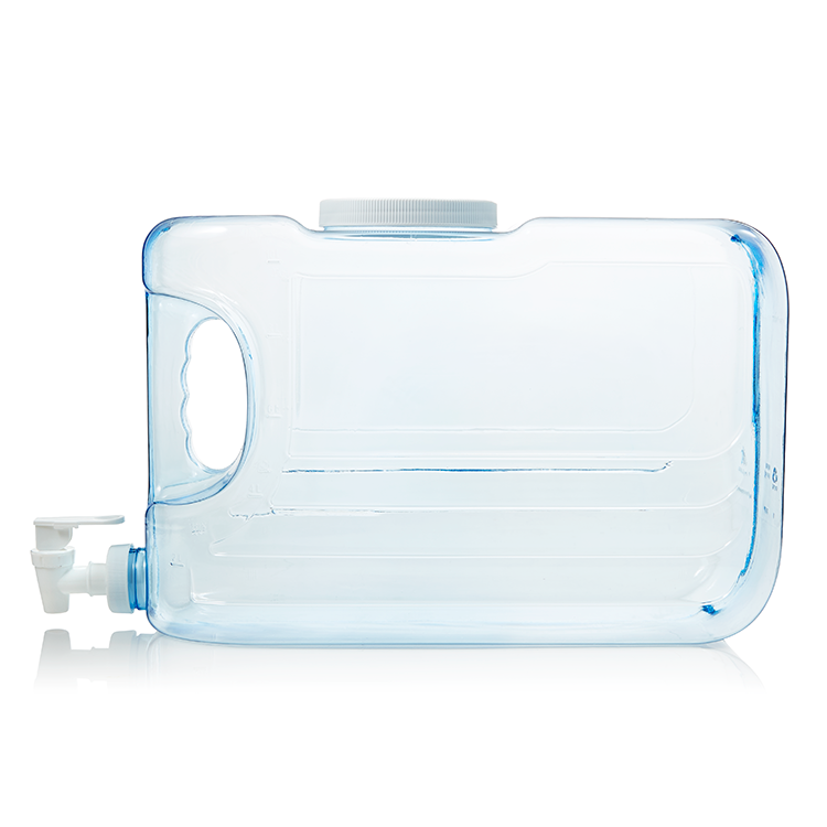 Arrow Plastic Refillable Beverage Container with Convenient Spout Dispenser, 2 Gallons